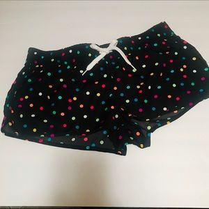 OP multi color polka dot swim cover up shorts